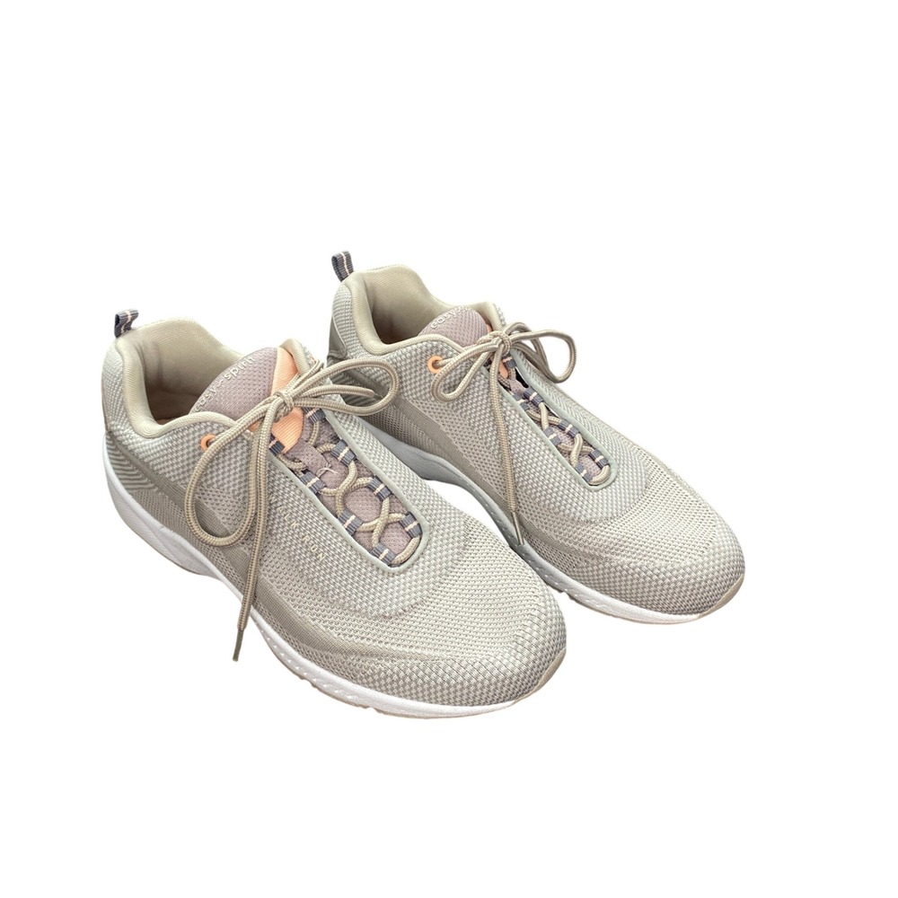 Easy Spirit Seromy 17 Womens 8.5W‎ Walking Shoes Taupe Grey Peach Mesh Sneakers